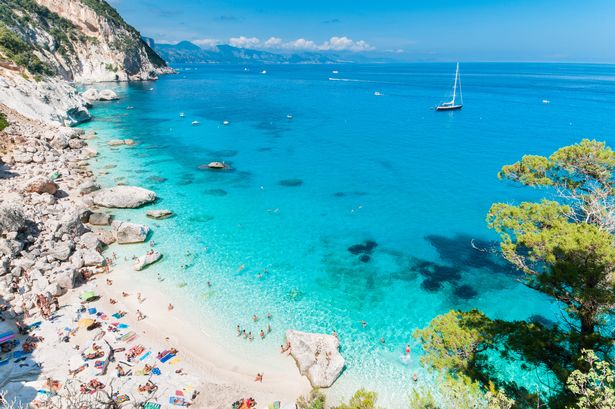 A glimpse of the beach of Cala Goloritzè - Baunei - Gulf of Orosei