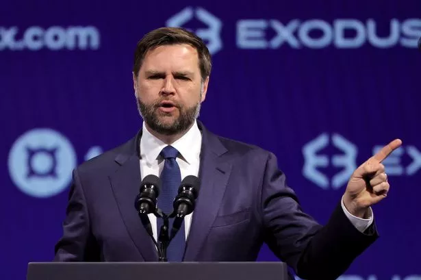JD Vance delivers a keynote address at The Bitcoin Conference at The Venetian Convention & Expo Center on May 28, 2025, in Las Vegas, Nevada. Vance and the Trump administration have been viewed as largely favorable to the cryptocurrency industry, with investors having made sizable donations to the campaign and Donald Trump creating a controversial meme coin. This week, the Trump Media and Technology Group announced that USD 2.5 billion in its stock will be purchased by institutional investors, with the money going to fund a bitcoin reserve. 