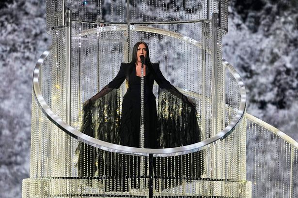 Yuval Raphael from Israel perform at Eurovision