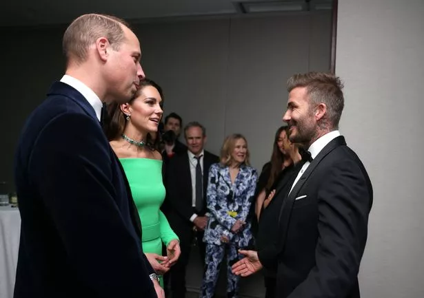 William and Kate with Becks at the Earthshot Prize Awards in 2022 