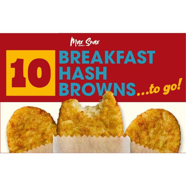 Iceland's new Max Snax 10 Breakfast Hash Browns