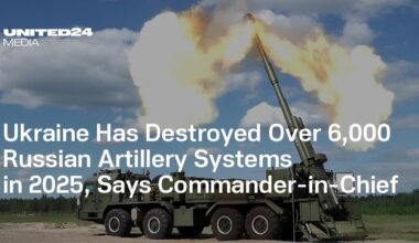Ukraine Has Destroyed Over 6,000 Russian Artillery Systems in 2025, Says Commander-in-Chief