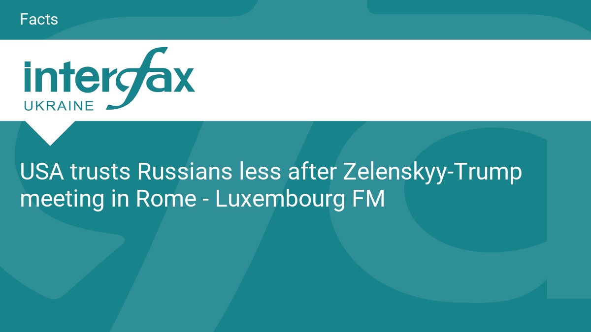 USA trusts Russians less after Zelenskyy-Trump meeting in Rome