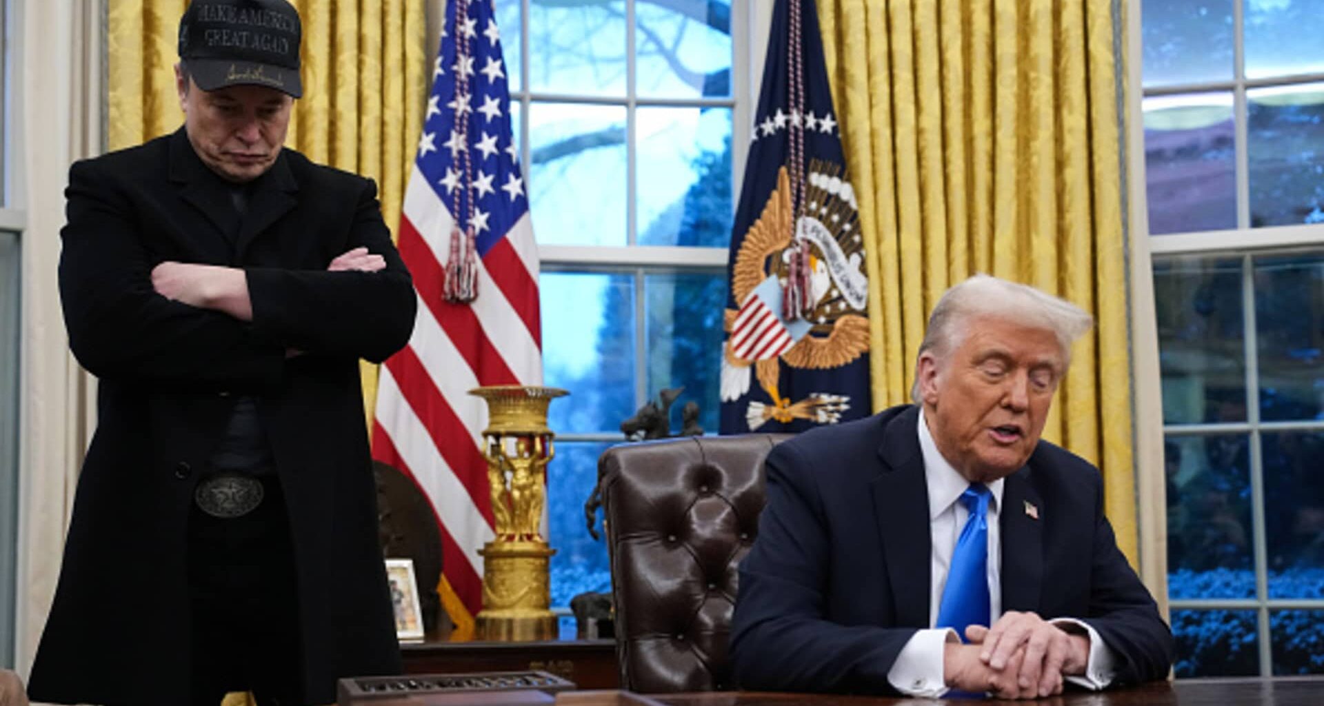 Trump, Musk hold DOGE event as talent leaves
