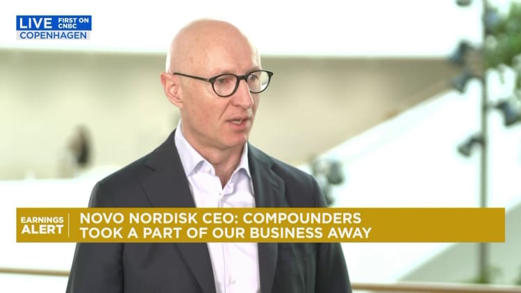 Novo Nordisk CEO says 'compounders took a part of our business away'