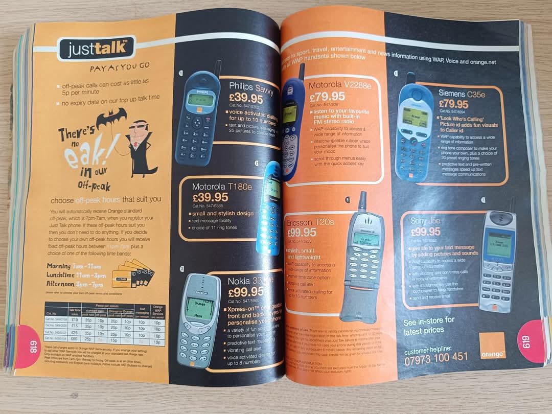 Argos catalogue 2001