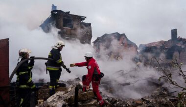 Russia hits Ukraine with the largest drone-and-missile attack of the war so far, killing at least 12