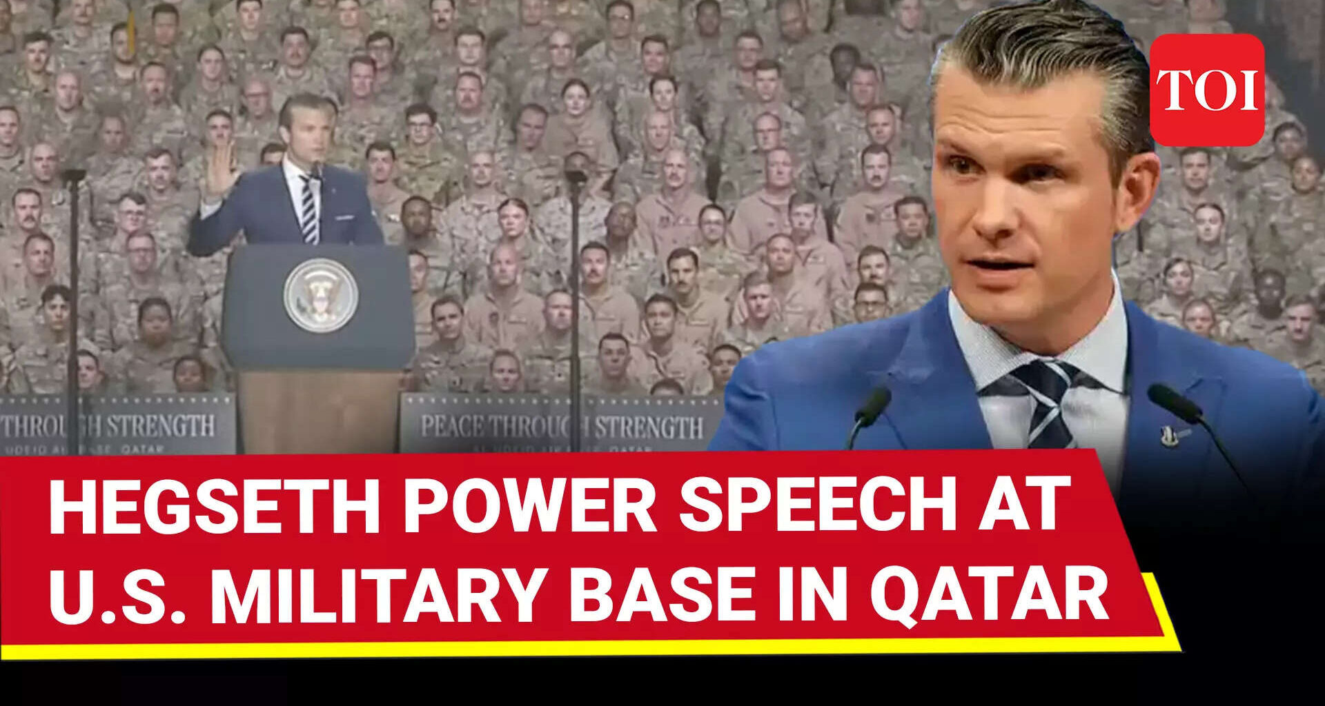 Pete Hegseth's Astounding Speech For US Troops In Qatar