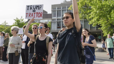 'Trump = traitor': Harvard protesters slam US President's education war