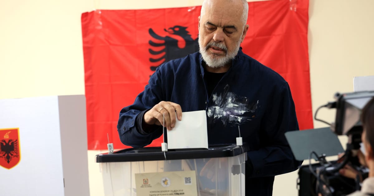 Rama trounces MAGA-linked opponents to secure historic 4th term in Albania – POLITICO