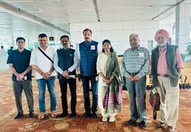 The all-party delegation led by DMK MP Kanimozhi Karunanidhi reached Slovenia for 'Taking Bharat’s message to the world'.