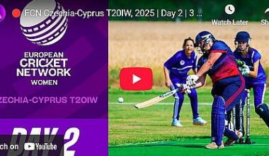 Czechia vs Cyprus T20IW Live – Day 2 European Cricket 2025