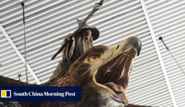 New Zealand airport bids farewell to flying Gandalf sculpture: ‘it breaks my heart’