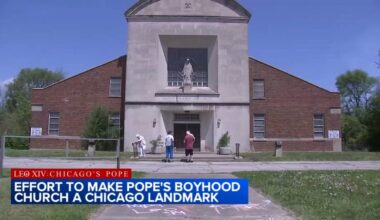 Preservationists seek landmark designation for St. Mary of the Assumption Chicago, Pope Leo XIV's boyhood Catholic church