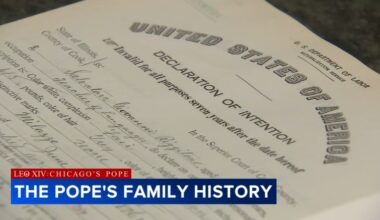 Pope Leo family history: Cook Country archives show Chicago-born Pope Leo XIV's grandfather immigrated from Italy to US
