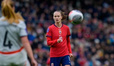 MER INVOLVERT: Mot Island i Nations League på Lerkendal stadion var det en tent og påskrudd Caroline Graham Hansen som disket opp med flere geniale pasninger og sjanser.