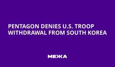 Pentagon Denies U.S. Troop Withdrawal from South Korea