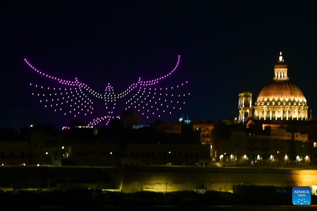 grand finale of Malta Int'l Fireworks Festival-Xinhua