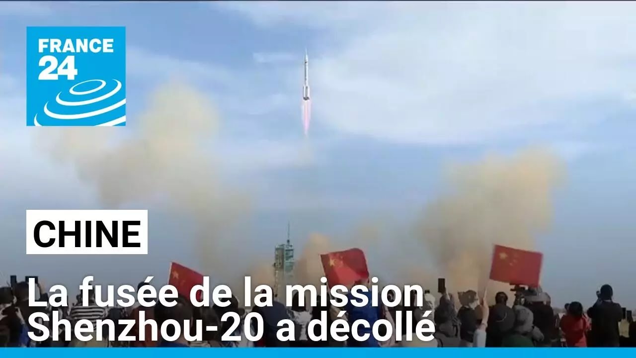 Chine : la fusée de la mission Shenzhou-20 a décollé, objectif Lune 2030 • FRANCE 24