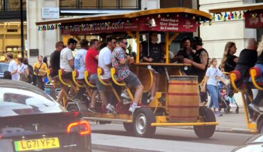 It is with deep regret that I report that the beer bikes are back, and have escaped London Bridge