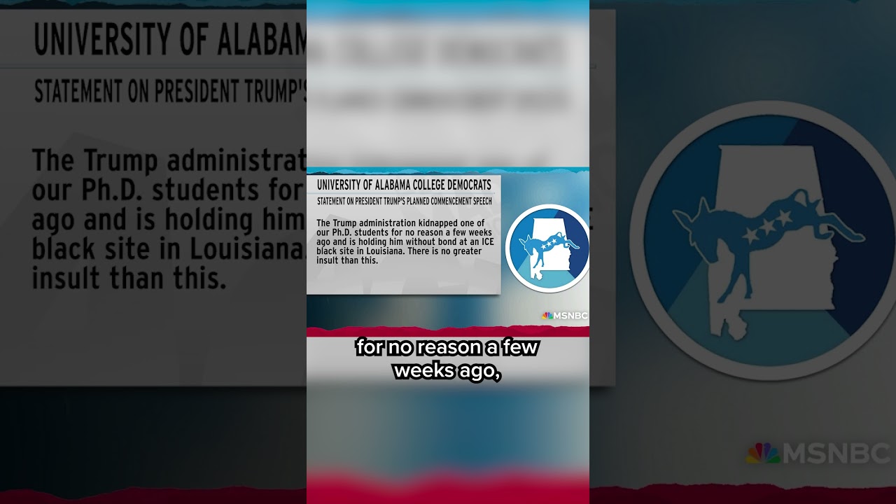 'Shocked and disgusted': Univ. of Alabama Dems react to Trump giving commencement address