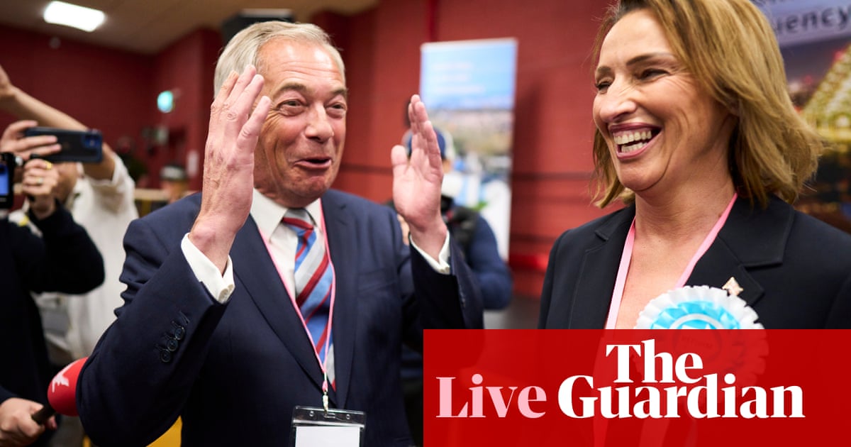 English local elections: Tories reject claim Reform UK main opposition after ultra-slim byelection win – UK politics live | Politics