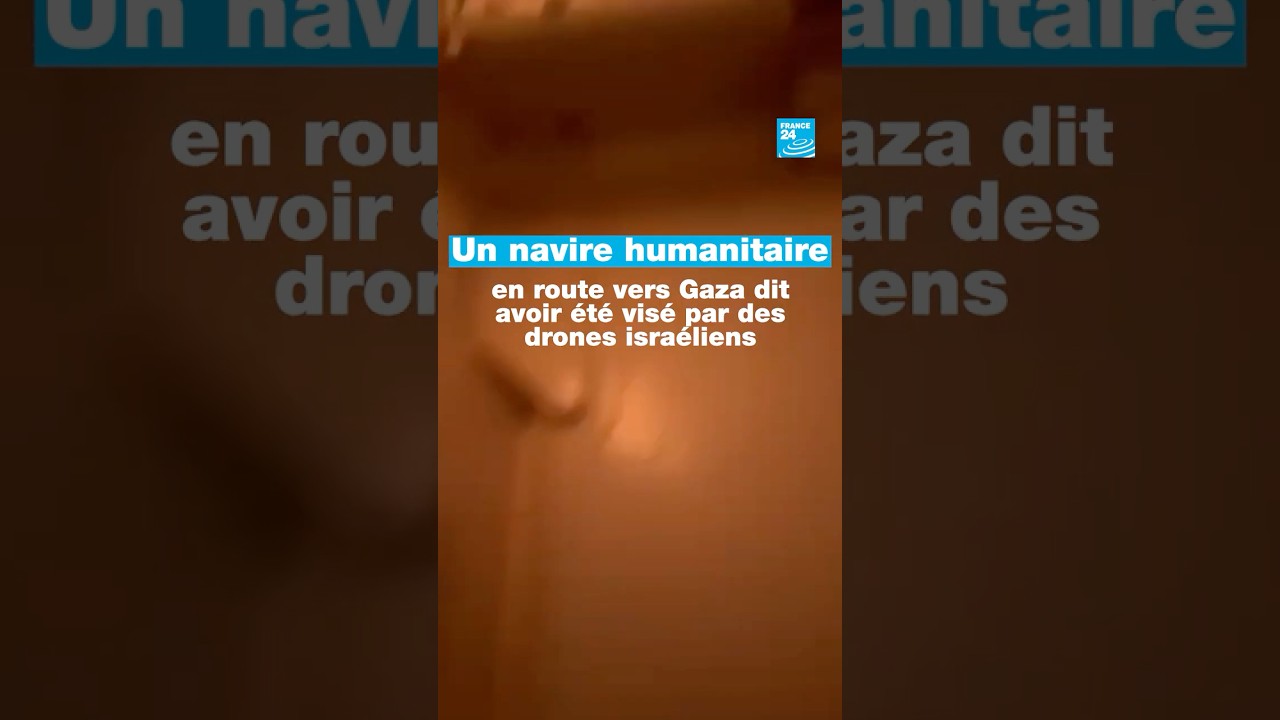 ⛴️ Un navire humanitaire en route vers #Gaza dit avoir été visé par des #drones israéliens
