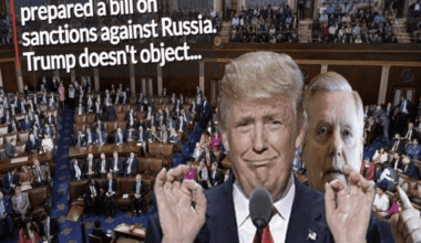 Republican Senator Lindsey Graham stated that 72 of his colleagues support a bill that would impose 'devastating' new sanctions against Russia and tariffs on countries that purchase its oil, gas, and other key goods if Vladimir Putin does not begin negotiations to end the war in Ukraine.