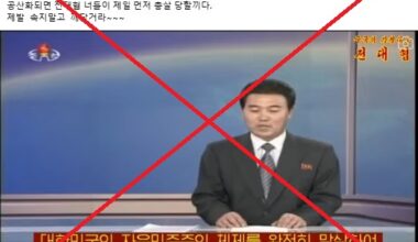 Screenshot of the false clip shared on Facebook, captured April 25