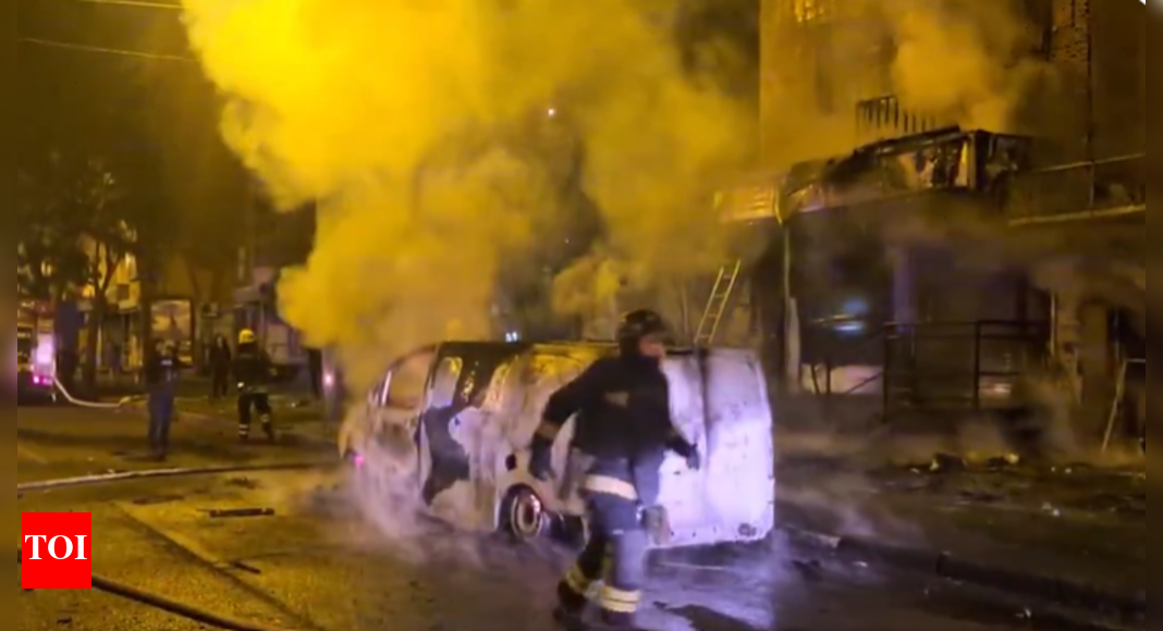 Russia strikes Ukraine's Kharkiv with Iranian-made drones, 40 injured