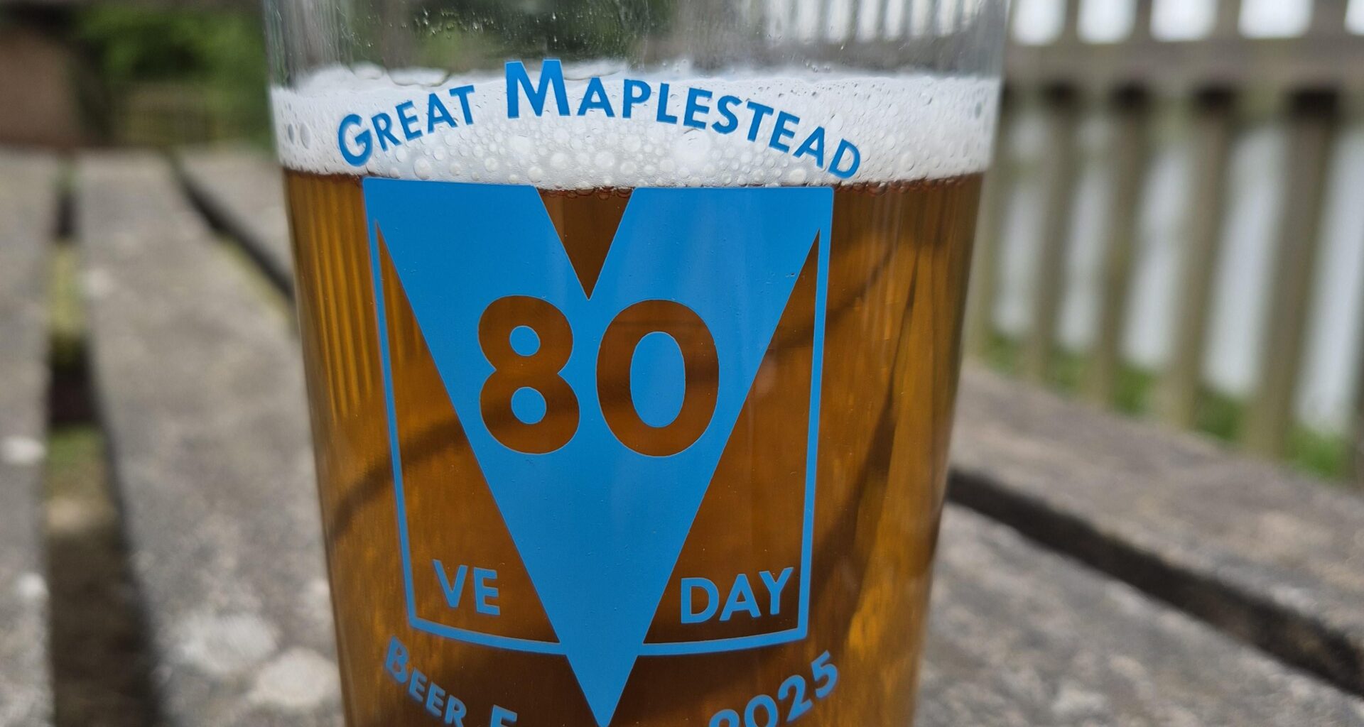 The classic beer festival "half" pint...
