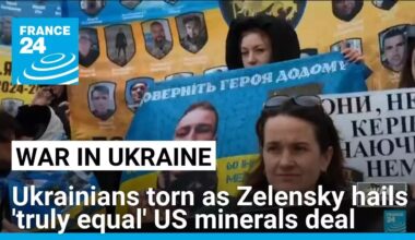 Ukrainians torn as Zelensky says minerals deal with US 'truly equal' • FRANCE 24 English