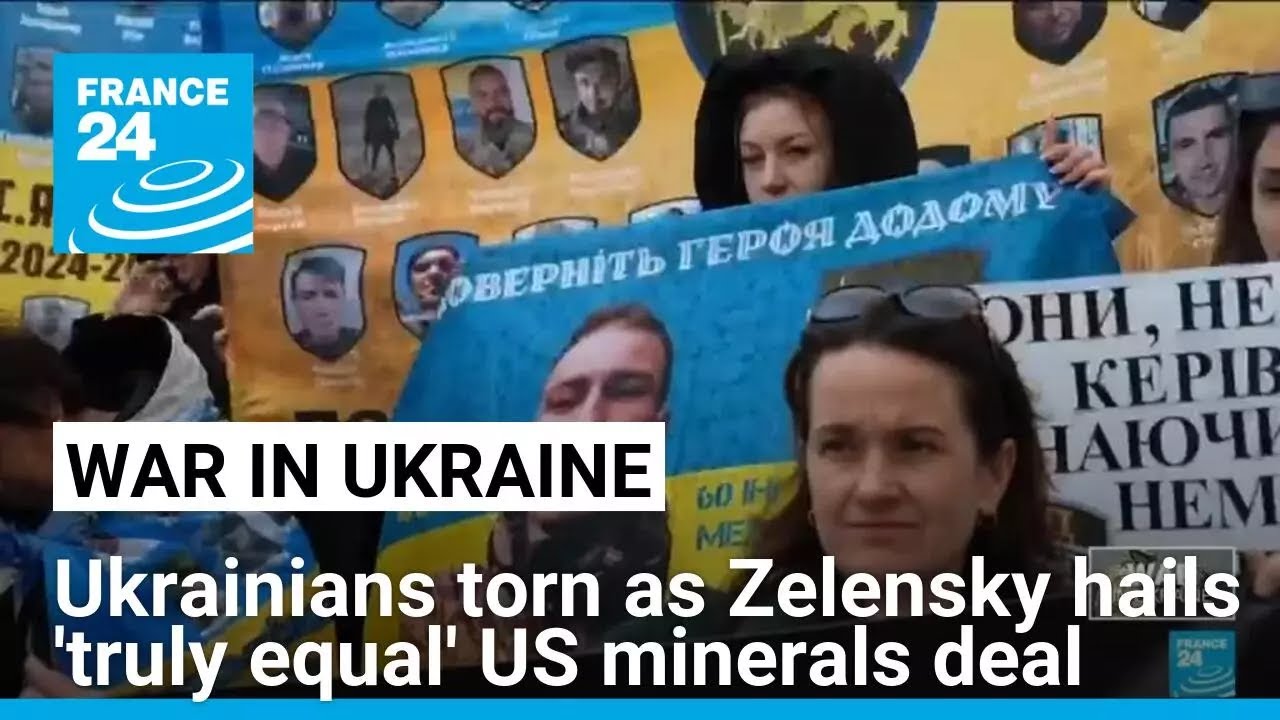 Ukrainians torn as Zelensky says minerals deal with US 'truly equal' • FRANCE 24 English