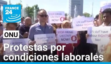 Funcionarios de la ONU manifestaron por recortes financieros • FRANCE 24 Español
