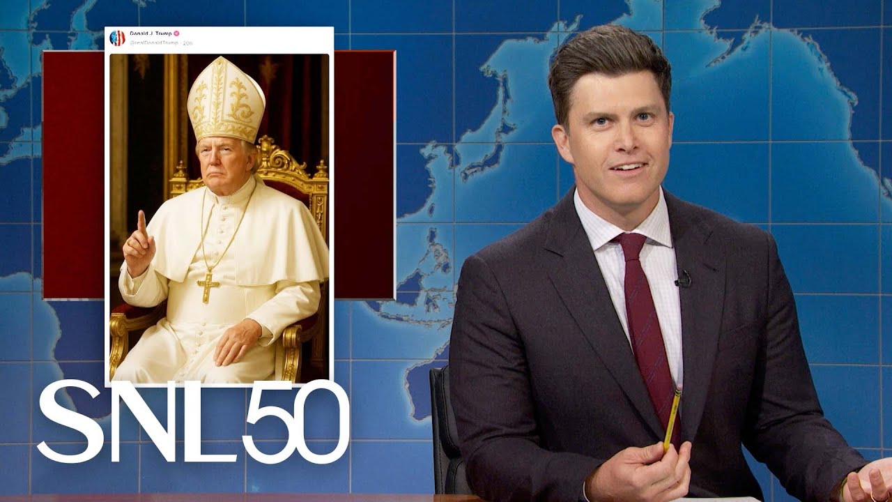 Weekend Update: Trump Shares AI-Generated Image of Himself as Pope - SNL