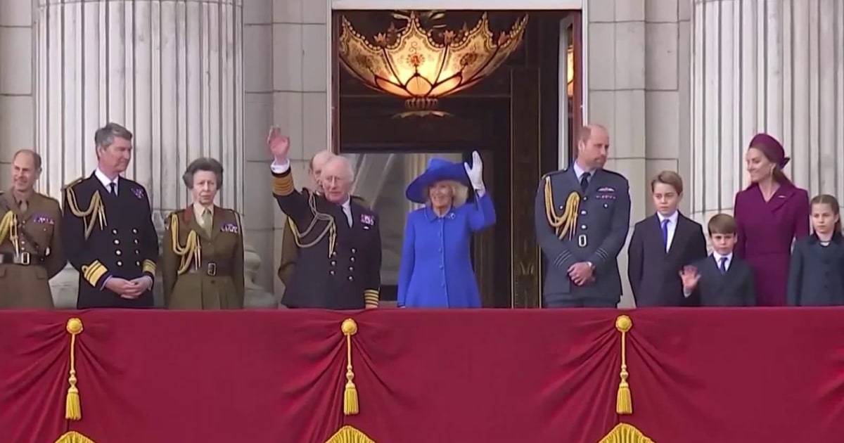 Royal family celebrates V-E Day amid tension with Prince Harry
