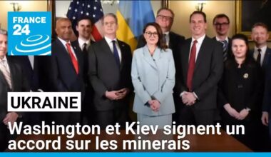 Washington et Kiev signent un accord sur les minerais ukrainiens • FRANCE 24
