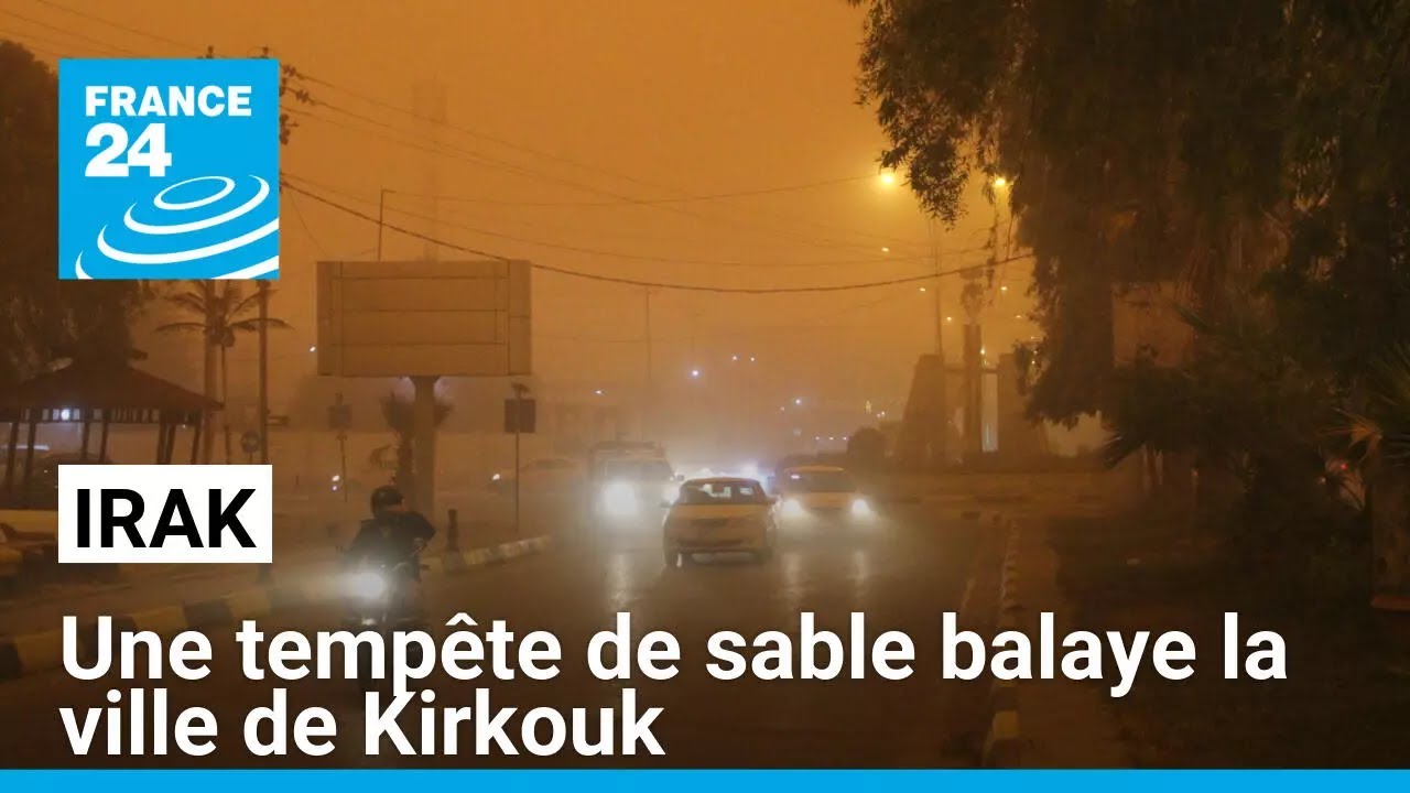 🇮🇶 Une #tempête de sable recouvre le nord de l'#Irak d'un voile orange • FRANCE 24