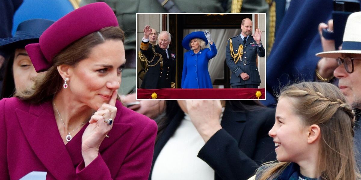 Kate Middleton's sweet message to Princess Charlotte as Prince William supports King Charles