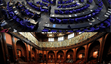 I wouldn't want to be elected either if my parliament looked like that. Compare with the Chamber of Deputies in Italy: