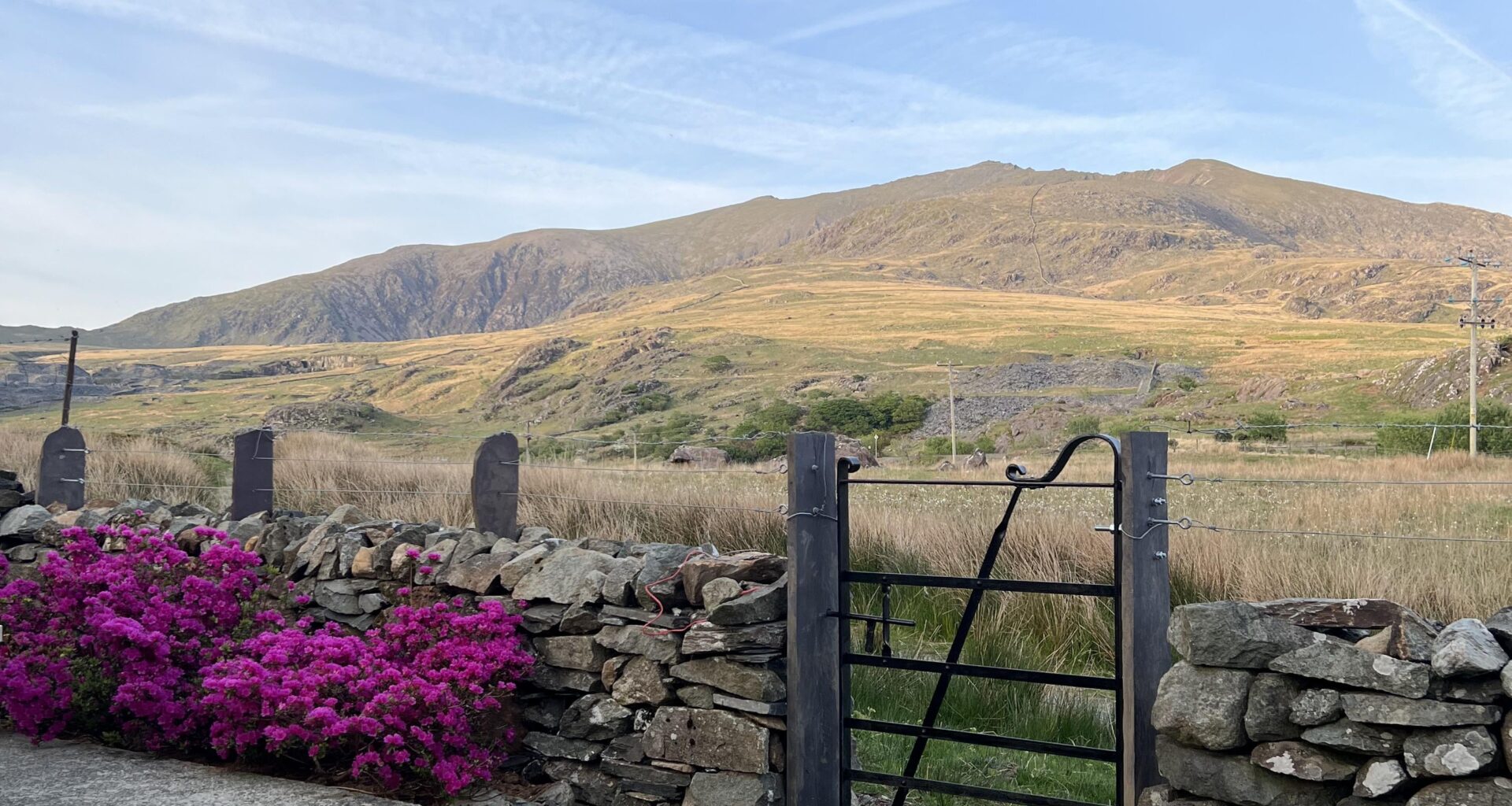 Our AirBnB backs onto a path up Snowdon