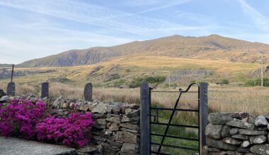 Our AirBnB backs onto a path up Snowdon