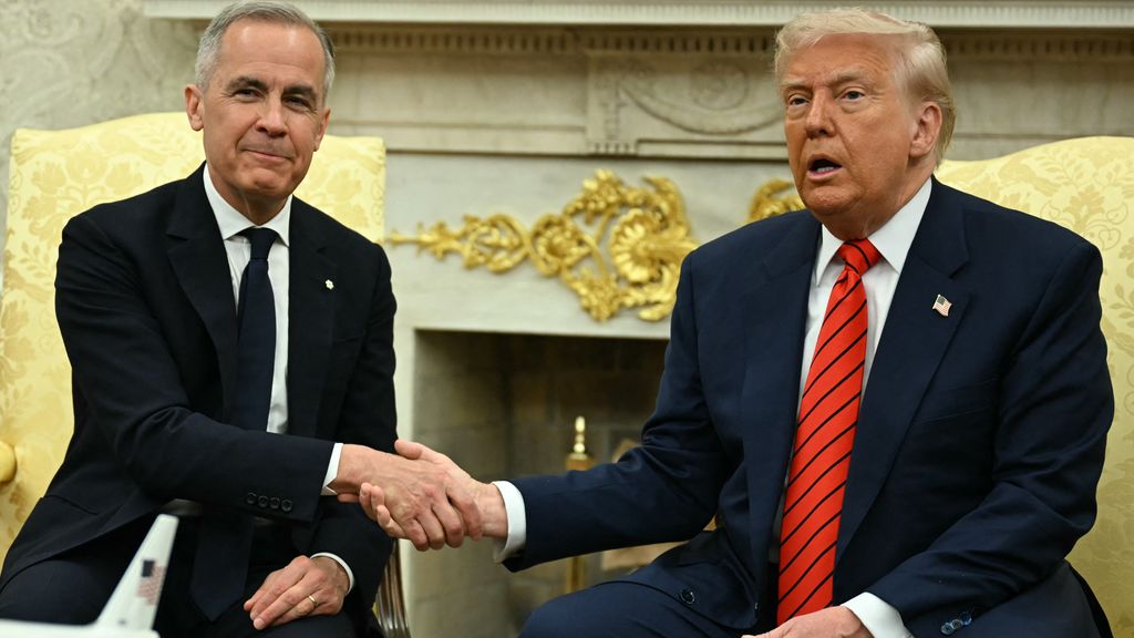 Carney bezoekt Trump, die herhaalt dat Canada beter af is als 51ste staat van VS