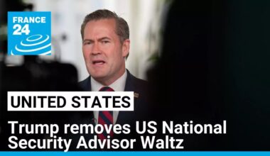 Trump removes US National Security Advisor Waltz in first major shakeup of new administration