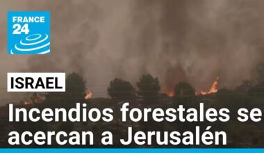 Israel: cierran autopista Jerusalén-Tel Aviv en medio de los incendios forestales • FRANCE 24
