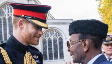 Prince Harry honours WW2 hero while Royal Family mark VE Day without him