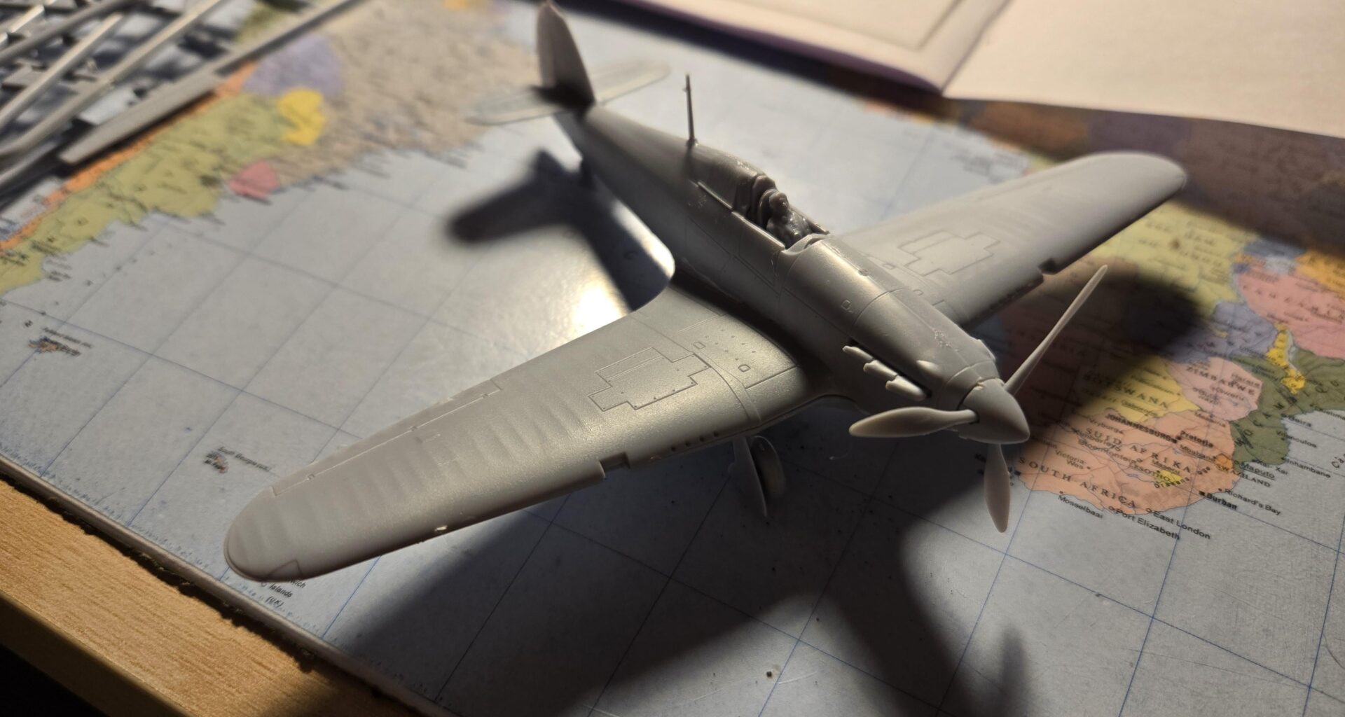 Spent a portion of my evening putting a Hurricane together, can't beat some Airfix!