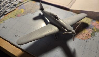 Spent a portion of my evening putting a Hurricane together, can't beat some Airfix!