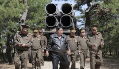 North Korea's Kim guides missile test for nuclear counterattack