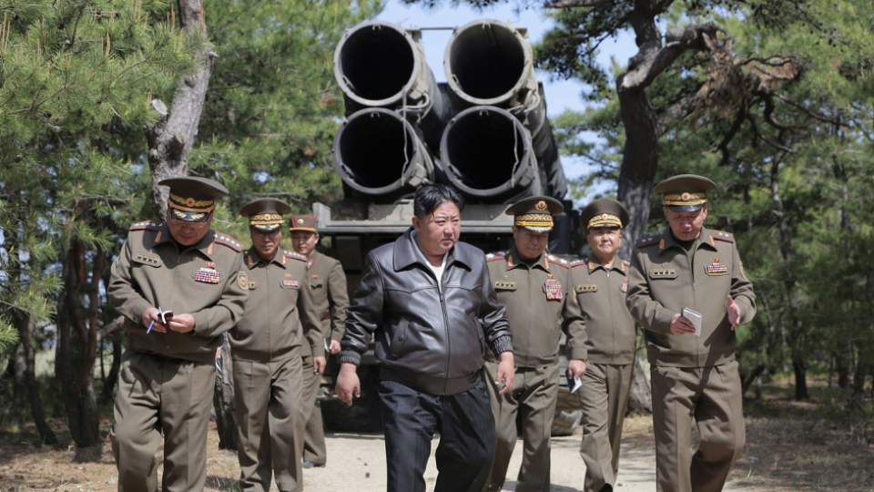 North Korea's Kim guides missile test for nuclear counterattack